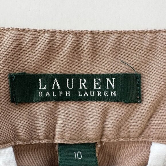 Ralph Lauren Chinos Classic Flat-Front Design, High-rise, Straight Leg, Cotton - Picture 10 of 14